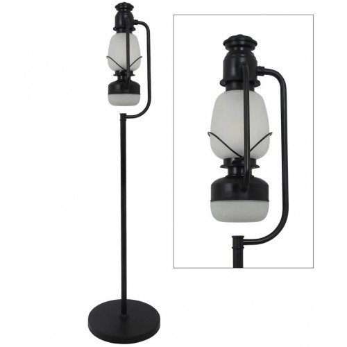 messing lamp in de kleur antiek zwart met een E27 en G9 fitting