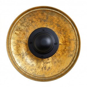 messing lamp in de kleur antiek goud met een E27 fitting