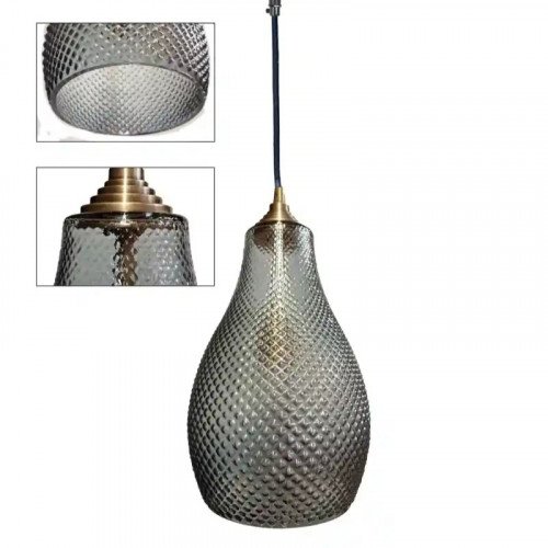 messing lamp in de kleur antiek smoke met een E27 fitting