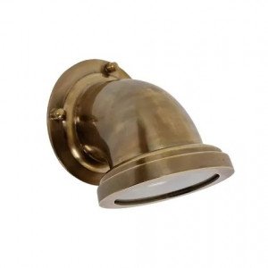 industriële spots - Auckland wandlamp Messing- stoere lampen - industriële lamp - Nostalux IP54