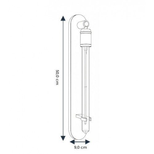 Binnenlamp Fairmont  wandlamp messing luxe lamp met snoer handgemaakte design slaapkamer lamp