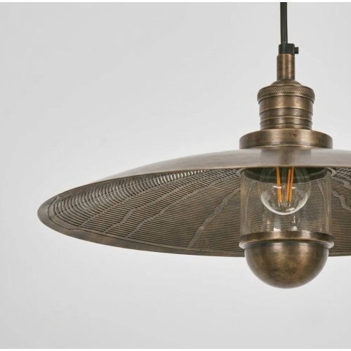 messing lamp in de kleur antiek messing met een E27 fitting
