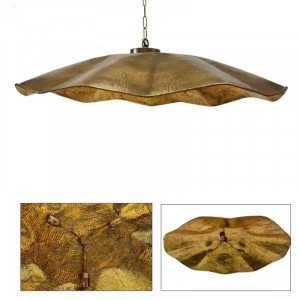 messing lamp in de kleur antiek messing met een E27 fitting