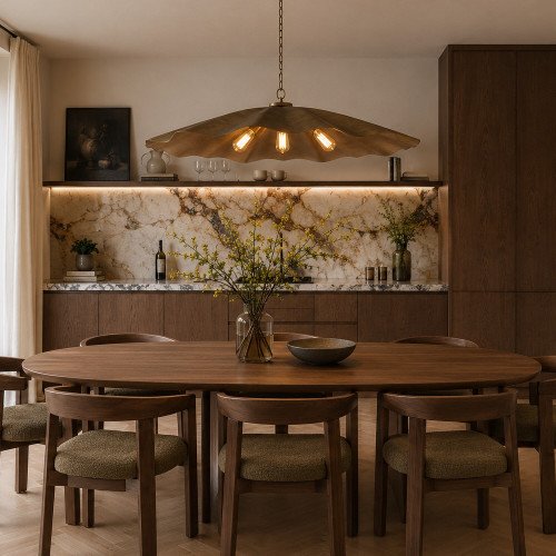 messing lamp in de kleur antiek messing met een E27 fitting