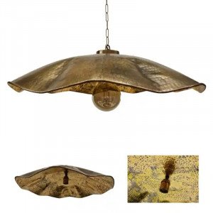 messing lamp in de kleur antiek messing met een E27 fitting