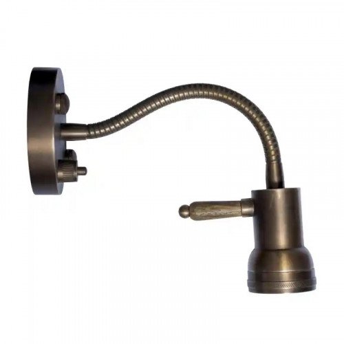 messing lamp in de kleur antiek messing met een GU10 fitting