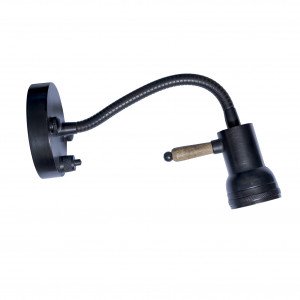 messing lamp in de kleur antiek zwart met een GU10 fitting