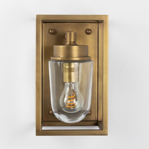 Wandlamp In-&Outdoor Fitzroy Antiek Messing, prachtige verlichting voor aan de wand binnen of buiten koop je bij Nostalux online. GEEN bezorgkosten.