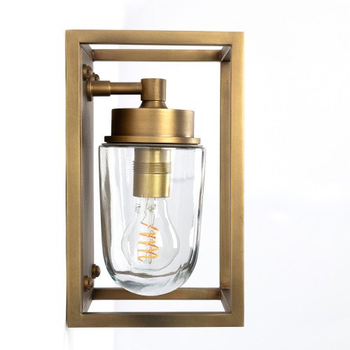 Wandlamp In-&Outdoor Fitzroy Antiek Messing, prachtige verlichting voor aan de wand binnen of buiten koop je bij Nostalux online. GEEN bezorgkosten.