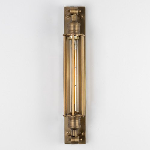 messing lamp in de kleur antiek messing met een E27 fitting