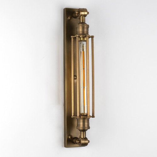 messing lamp in de kleur antiek messing met een E27 fitting