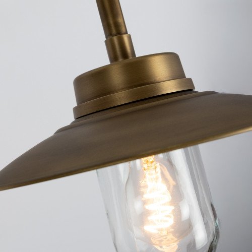 messing lamp in de kleur antiek zwart met een E27 fitting