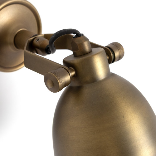 Industriele vintage Maxim Messing Wandspot