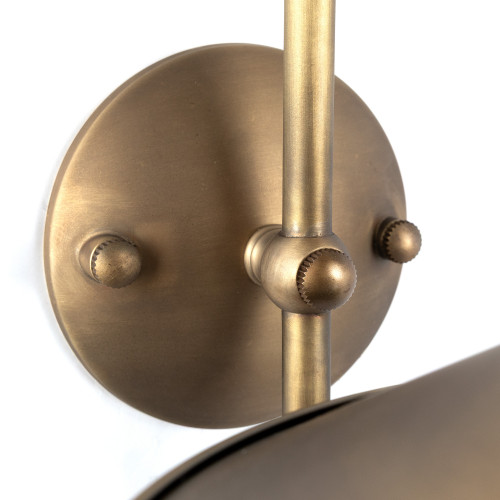 messing lamp in de kleur antiek messing met een e27 fitting