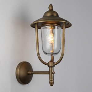 messing lamp in de kleur antiek Messing met een E27 fitting