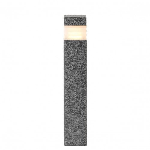 rechthoekige tuinlamp Atera staande buitenlamp met robuuste uitstraling en in de kleur grijs