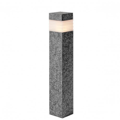 rechthoekige tuinlamp Atera staande buitenlamp met robuuste uitstraling en in de kleur grijs