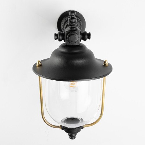 Buitenlamp Lindau Muurlamp Zwart Aluminium Modern