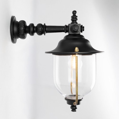 Buitenlamp Lindau Muurlamp Zwart Aluminium Modern