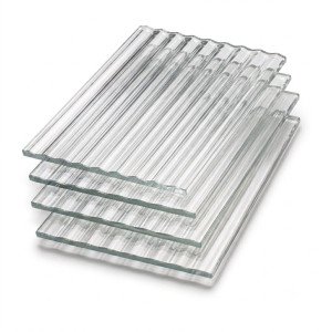 set van geribbeld glas voor Ripley en Jersey