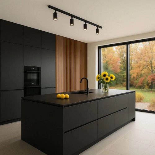 Calex Tracklight zwart 6 GU10 spots