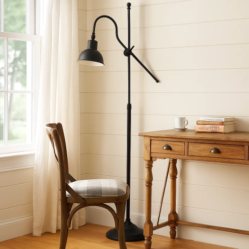 messing lamp in de kleur antiek zwart met een E27 fitting