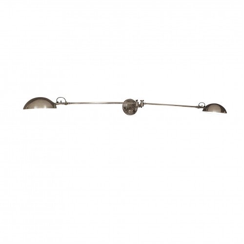 messing lamp in de kleur antiek zilver met een E27 fitting