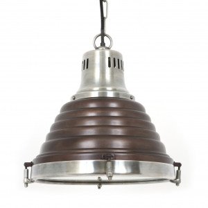 messing lamp in de kleur antiek donker koper met een E27 fitting