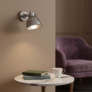 Industriele Maxim Cover Zilver  Wandspot