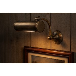 messing lamp in de kleur antiek zilver met een E14 fitting