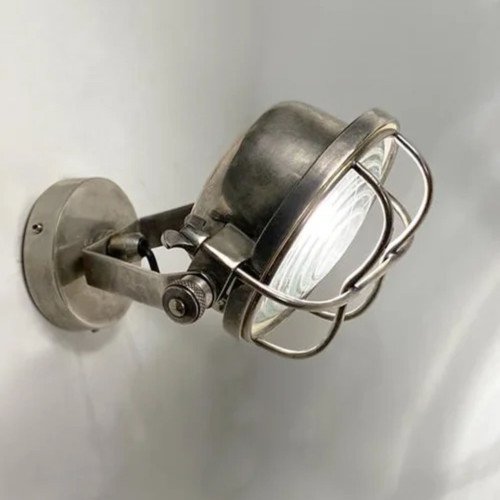 Plafondspot Nostaluce Bixby antiek zilver