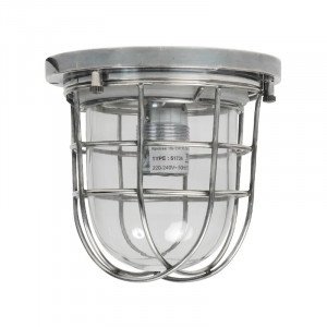 messing lamp in de kleur antiek zilver met een E27 fitting