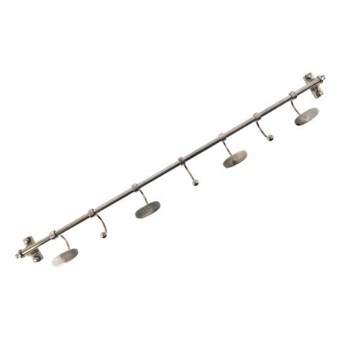 messing Kapstok Antiek Zilver 7 haken