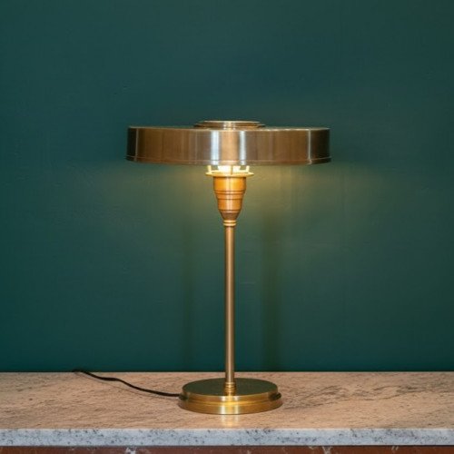 hotel chique tafellamp gemaakt van echt messing exclusieve binnenverlichting versmisse