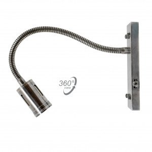 messing lamp in de kleur antiek zilver met een GU10 fitting