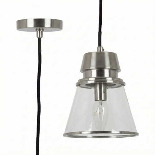 messing lamp in de kleur antiek zilver met een E14 fitting