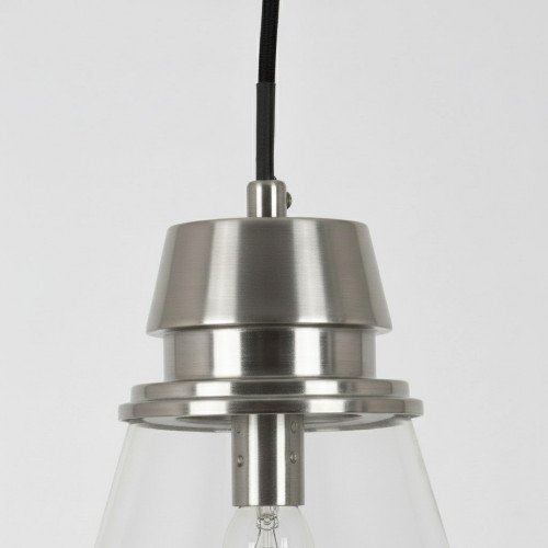 messing lamp in de kleur antiek zilver met een E14 fitting