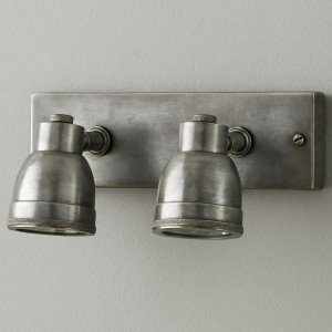 Industriële vintage Indigo Double Swirl zilver