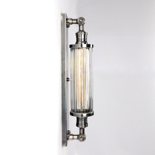 Messing buitenlamp anthiek zilver design E27 muurlamp