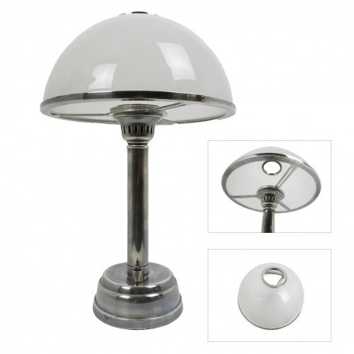 messing lamp in de kleur antiek zilver met een E27 fitting