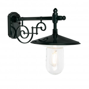 Groene stallamp klassiek muursteun E27 aluminium