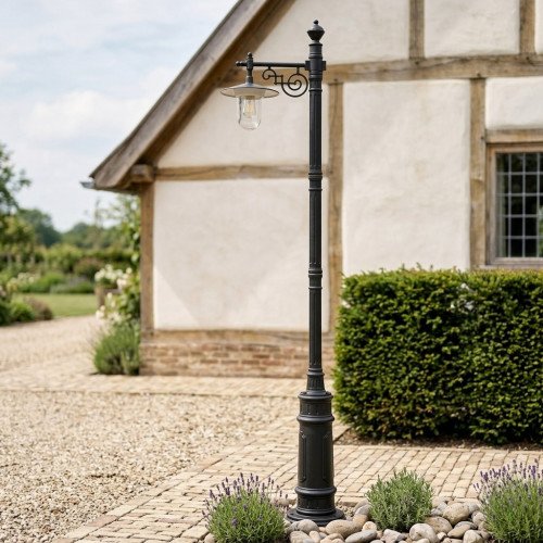 Klassieke lantaarn zwart 250cm KS Verlichting