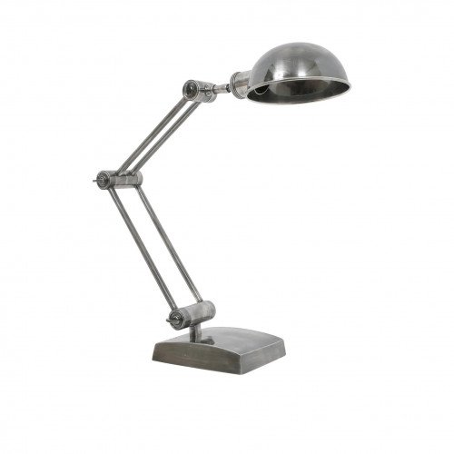 messing lamp in de kleur antiek zilver met een E27 fitting
