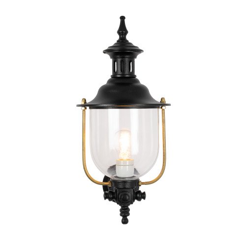 Buitenlamp Lindau muurlamp zwart aluminium modern