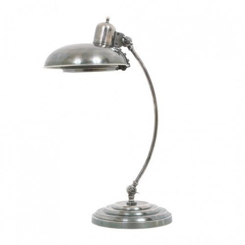 messing lamp in de kleur antiek zilver met een E27 fitting