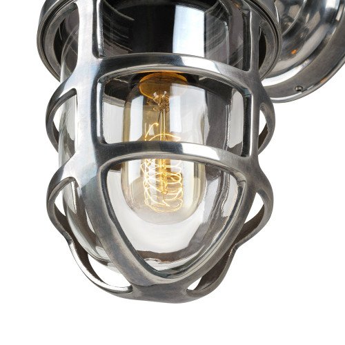 Nostaluce Industriele vintage stallamp Brooklyn messing - wandlamp - muurlamp | Nostalux.be