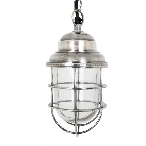 messing lamp in de kleur antiek zilver met een E27 fitting