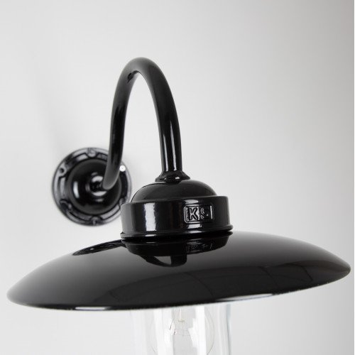 Stallamp Solingen wandlamp Zwart(6502) - Nostalux - Industrieel
