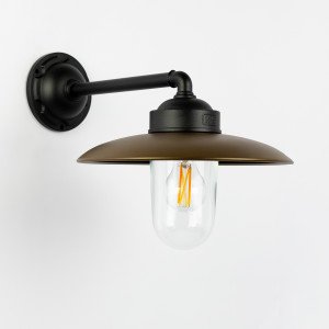 Stallamp Palazzo Wandlamp Zwart Brons Landelijk