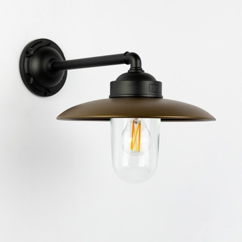 Stallamp Palazzo Wandlamp Zwart Brons Landelijk